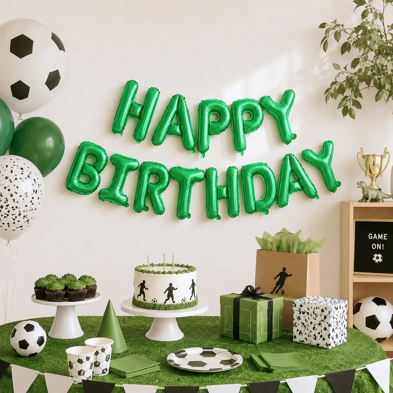 16in Green HAPPY BIRTHDAY Foil Balloon Banner