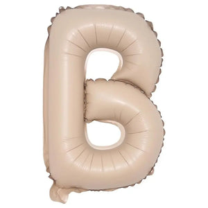 16-inch Matte Caramel Alphabet Letter b Foil Balloon