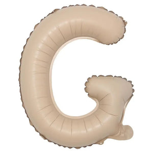 16-inch Matte Caramel Alphabet Letter G Foil Balloon