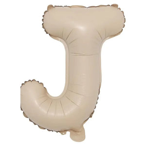 16-inch Matte Caramel Alphabet Letter J Foil Balloon