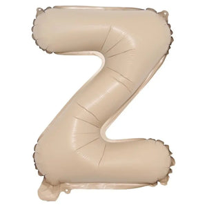 16-inch Matte Caramel Alphabet Letter Z Foil Balloon