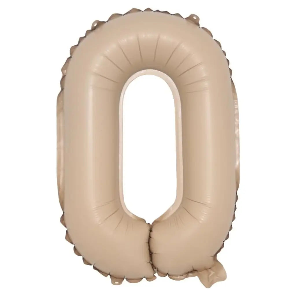 16-inch Matte Caramel Number 0-9 Foil Balloon