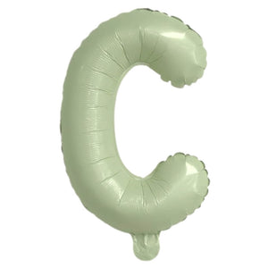 16-inch Olive Green A-Z Alphabet Letter c Foil Balloon