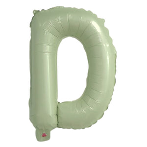 16-inch Olive Green A-Z Alphabet Letter d Foil Balloon
