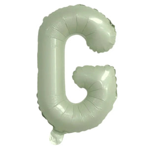 16-inch Olive Green A-Z Alphabet Letter g Foil Balloon