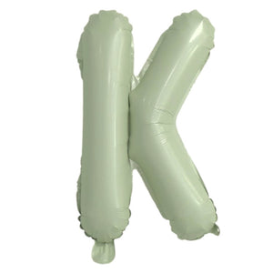 16-inch Olive Green A-Z Alphabet Letter k Foil Balloon