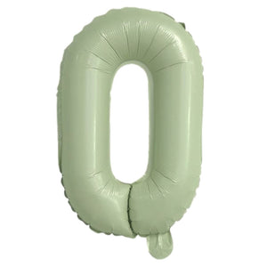 16-inch Olive Green A-Z Alphabet Letter o Foil Balloon