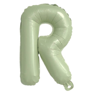 16-inch Olive Green A-Z Alphabet Letter r Foil Balloon