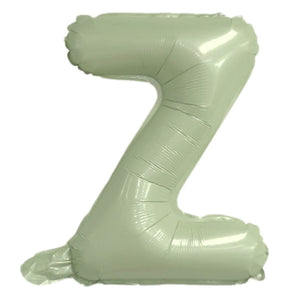16-inch Olive Green A-Z Alphabet Letter z Foil Balloon