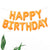 16in Orange HAPPY BIRTHDAY Foil Balloon Banner