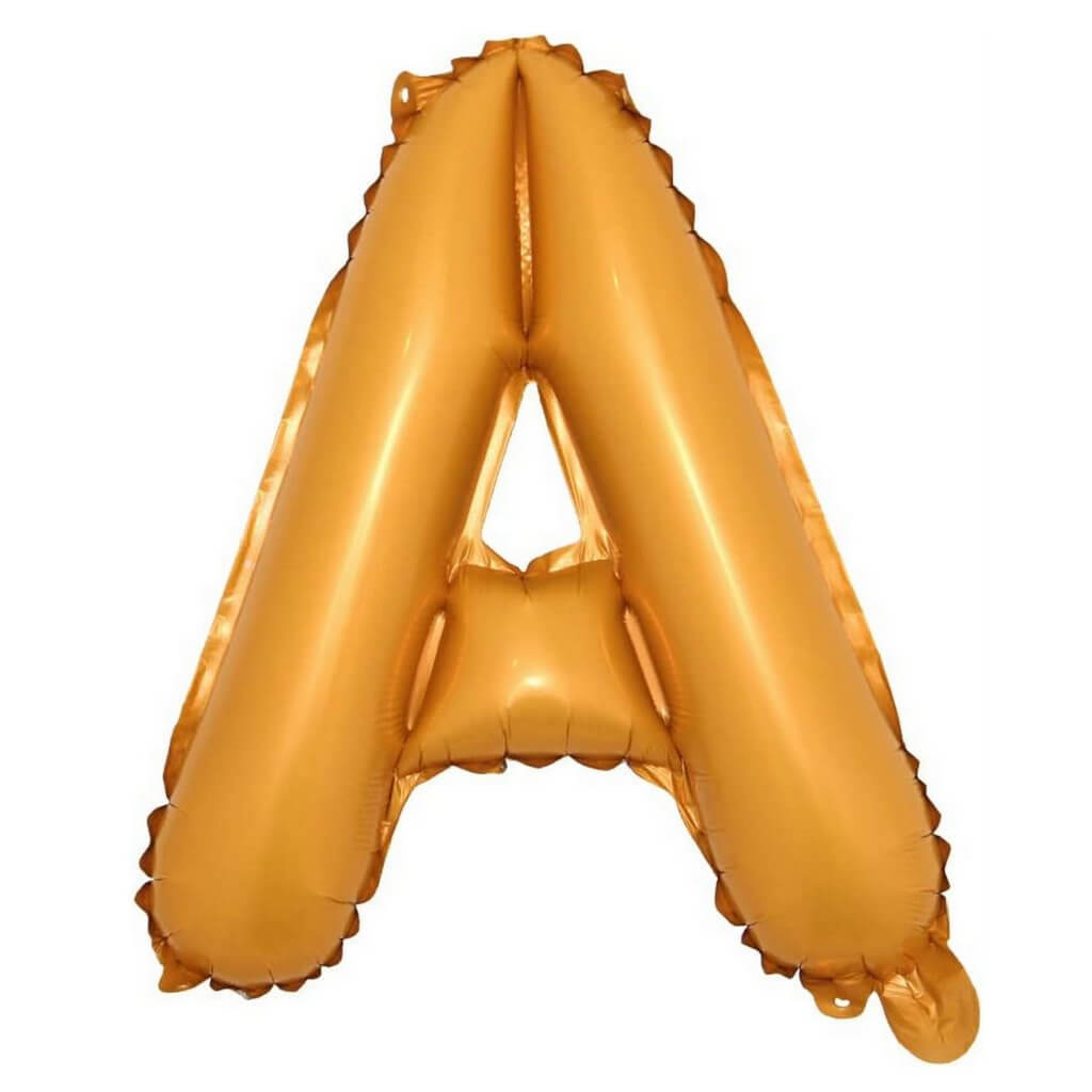16in Orange A-Z Alphabet Letter A-Z Foil Balloon