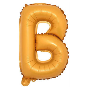 16in Orange A-Z Alphabet Letter B Foil Balloon