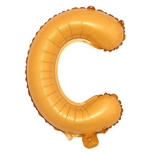 16in Orange A-Z Alphabet Letter C Foil Balloon
