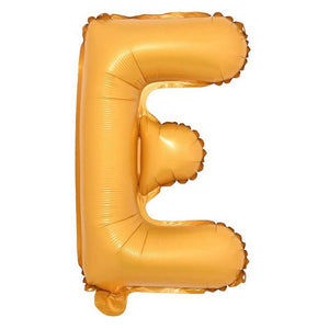16in Orange A-Z Alphabet Letter E Foil Balloon