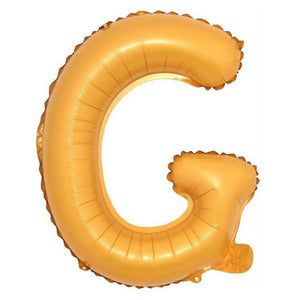 16in Orange A-Z Alphabet Letter G Foil Balloon