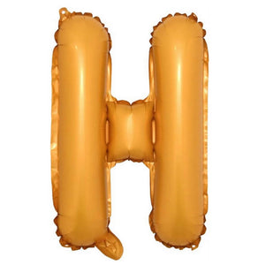 16in Orange A-Z Alphabet Letter H Foil Balloon