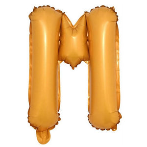 16in Orange A-Z Alphabet Letter M Foil Balloon