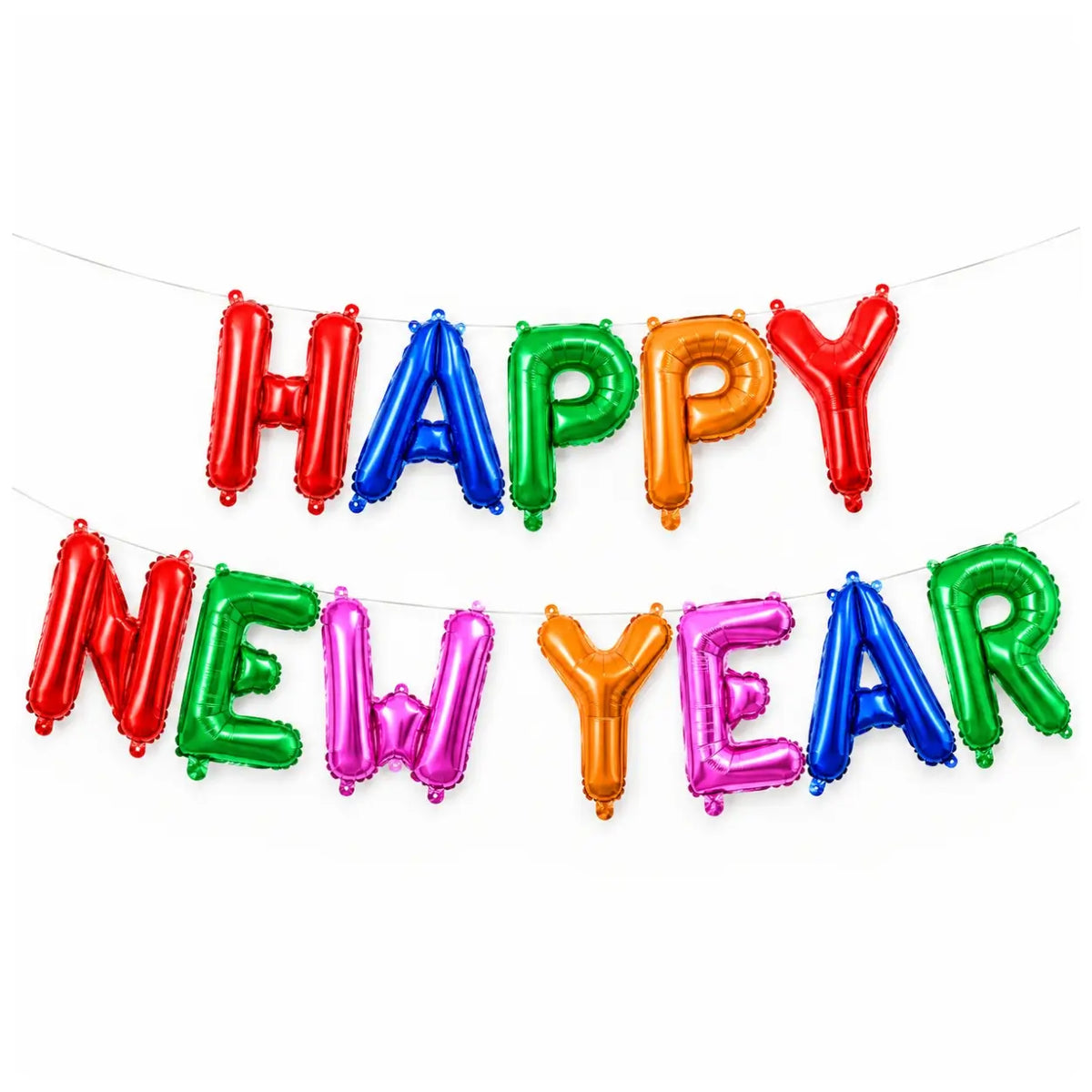 16-inch Rainbow HAPPY NEW YEAR Foil Balloon Banner