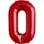 16" Red A-Z Alphabet Letter & 0-9 Number Foil Balloon