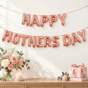 16-inch Rose Gold HAPPY MOTHER'S DAY Foil Balloon Banner