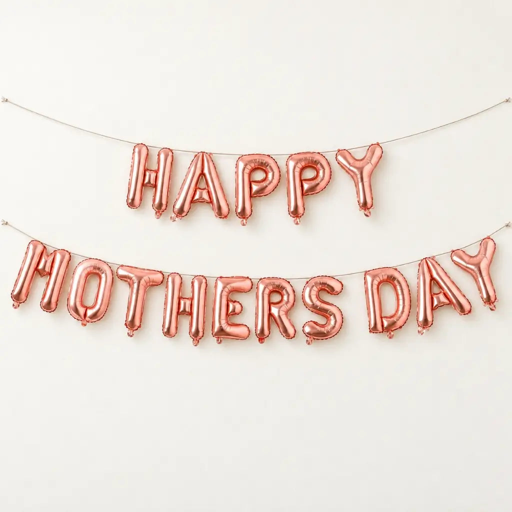 16-inch Rose Gold HAPPY MOTHER'S DAY Foil Balloon Banner