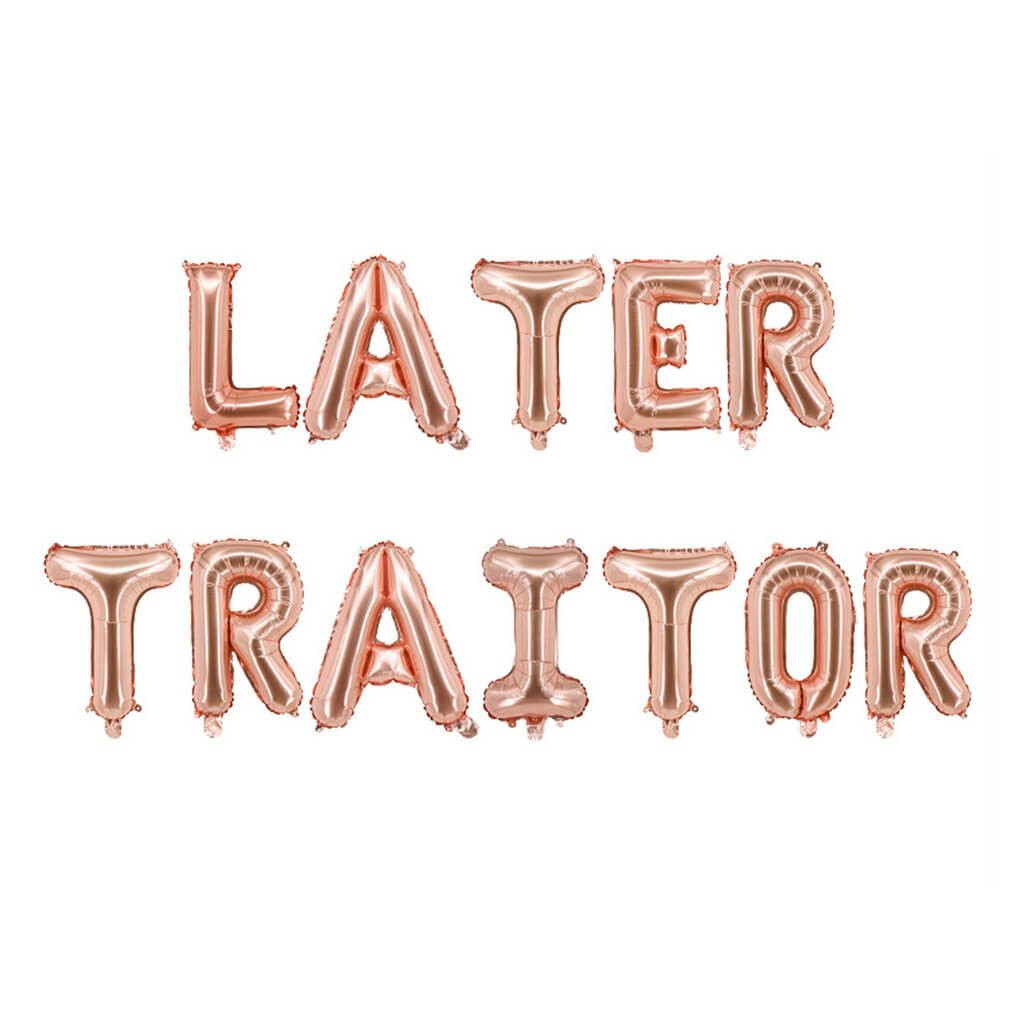 Later Trator Online Party Supplies / Products / Balloons / 16-inch Rose Gold LATER ...