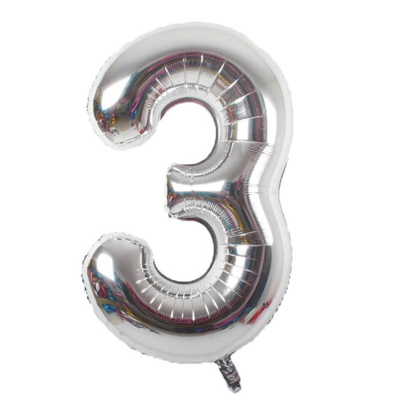 Silver Number 9 Air Fill Foil Balloon 40cm / 16 in Silver Number 9 Air Fill Foil Balloon 40cm / 16 in