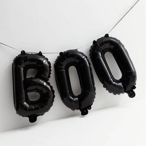 16-inch Black BOO Halloween Party Foil Balloon