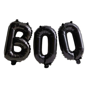 16-inch Black BOO Halloween Party Foil Balloon