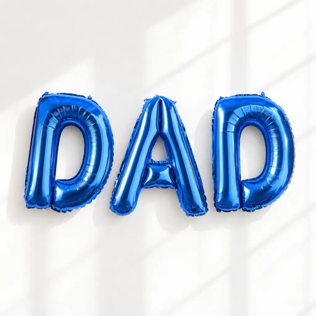 16-inch Blue DAD Father's Day Foil Balloons