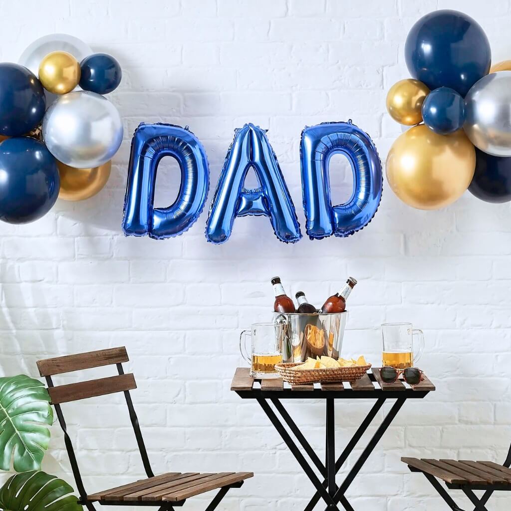 16-inch Blue DAD Father's Day Foil Balloons