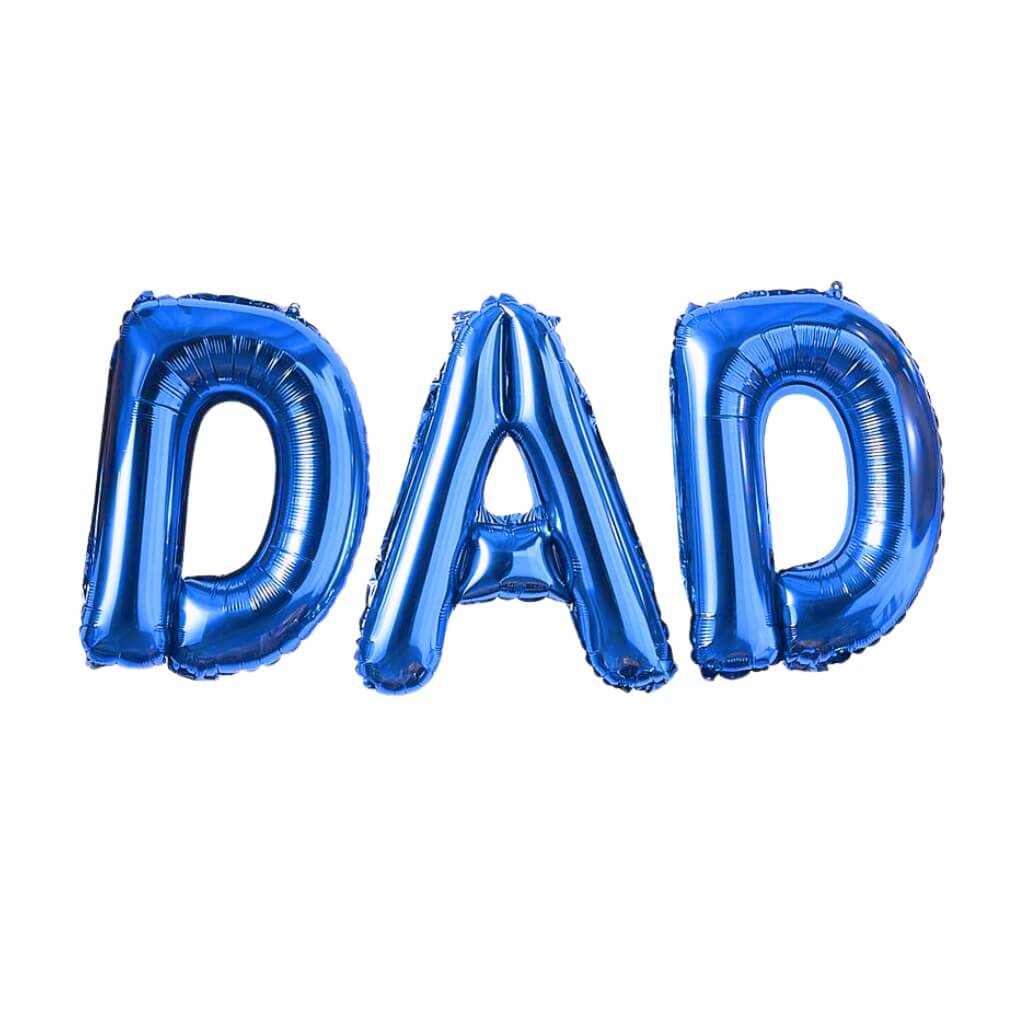 16-inch Blue DAD Father's Day Foil Balloons