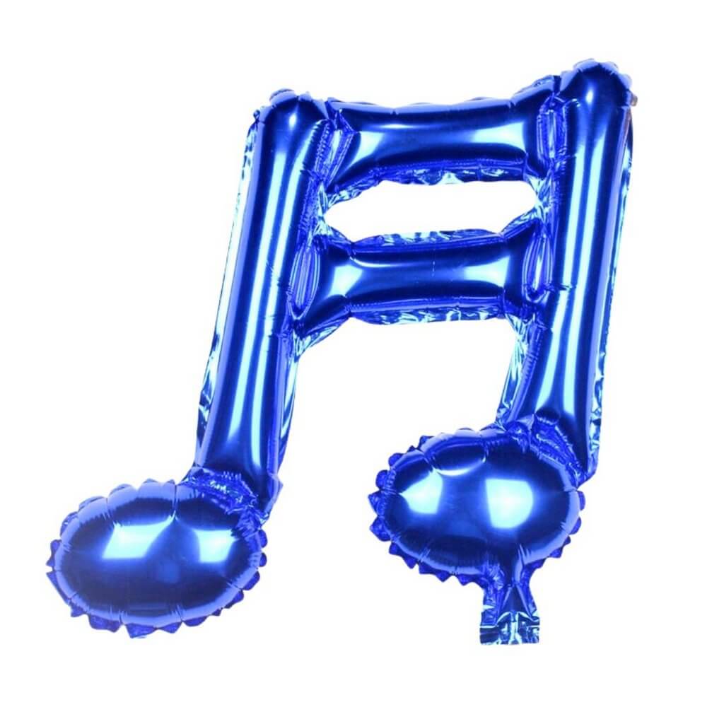 16-inch Blue Double Music Note Foil Balloon