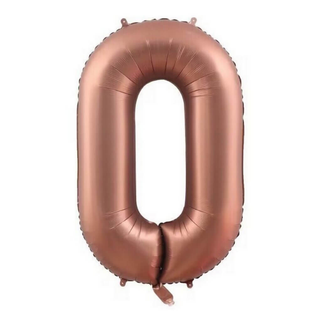 16 Inch Chocolate Brown 0-9 Number Foil Balloons