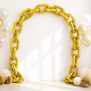 16-inch Gold Chain Link Foil Balloon Garland