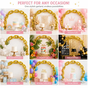 16-inch Gold Chain Link Foil Balloon Garland