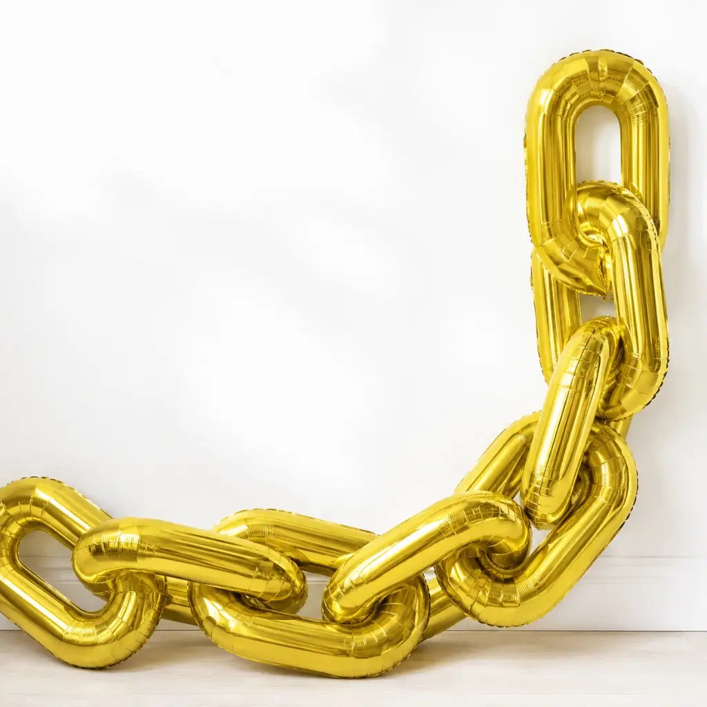 16-inch Gold Chain Link Foil Balloon Garland