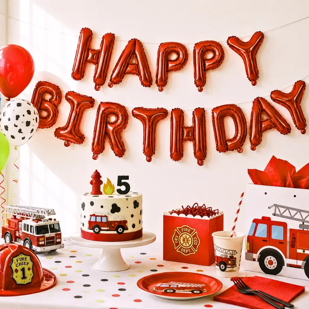 16-inch Red HAPPY BIRTHDAY Foil Balloon Banner