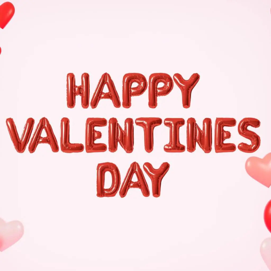 16-inch Red HAPPY VALENTINES DAY Foil Balloon Banner