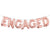 16inch Rose Gold 'ENGAGED' Foil Balloon Banner