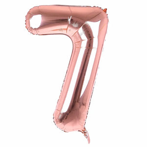 16-inch Rose Gold Number 7 Foil Balloon