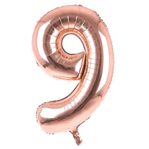 16-inch Rose Gold Number 9 Foil Balloon