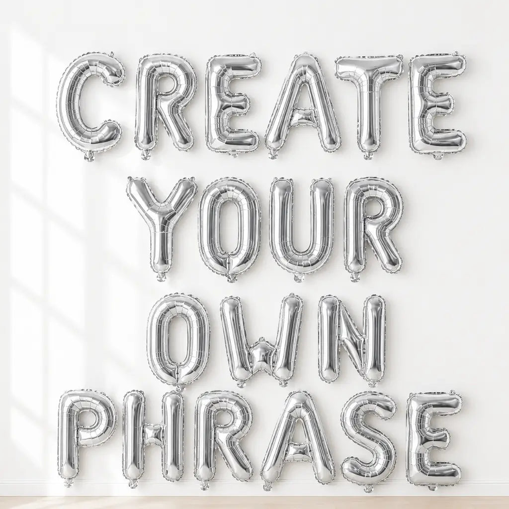 16-inch Silver A-Z Letter Foil Balloon
