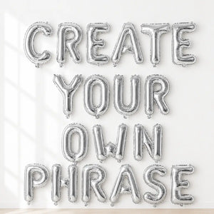 16-inch Silver A-Z Letter Foil Balloon