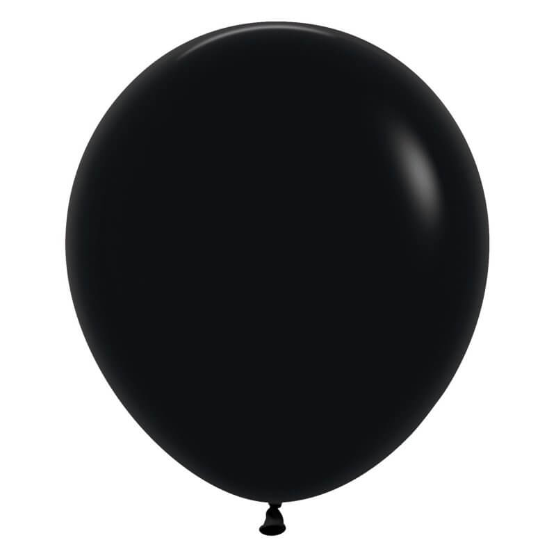 18-inch Black Latex Balloon