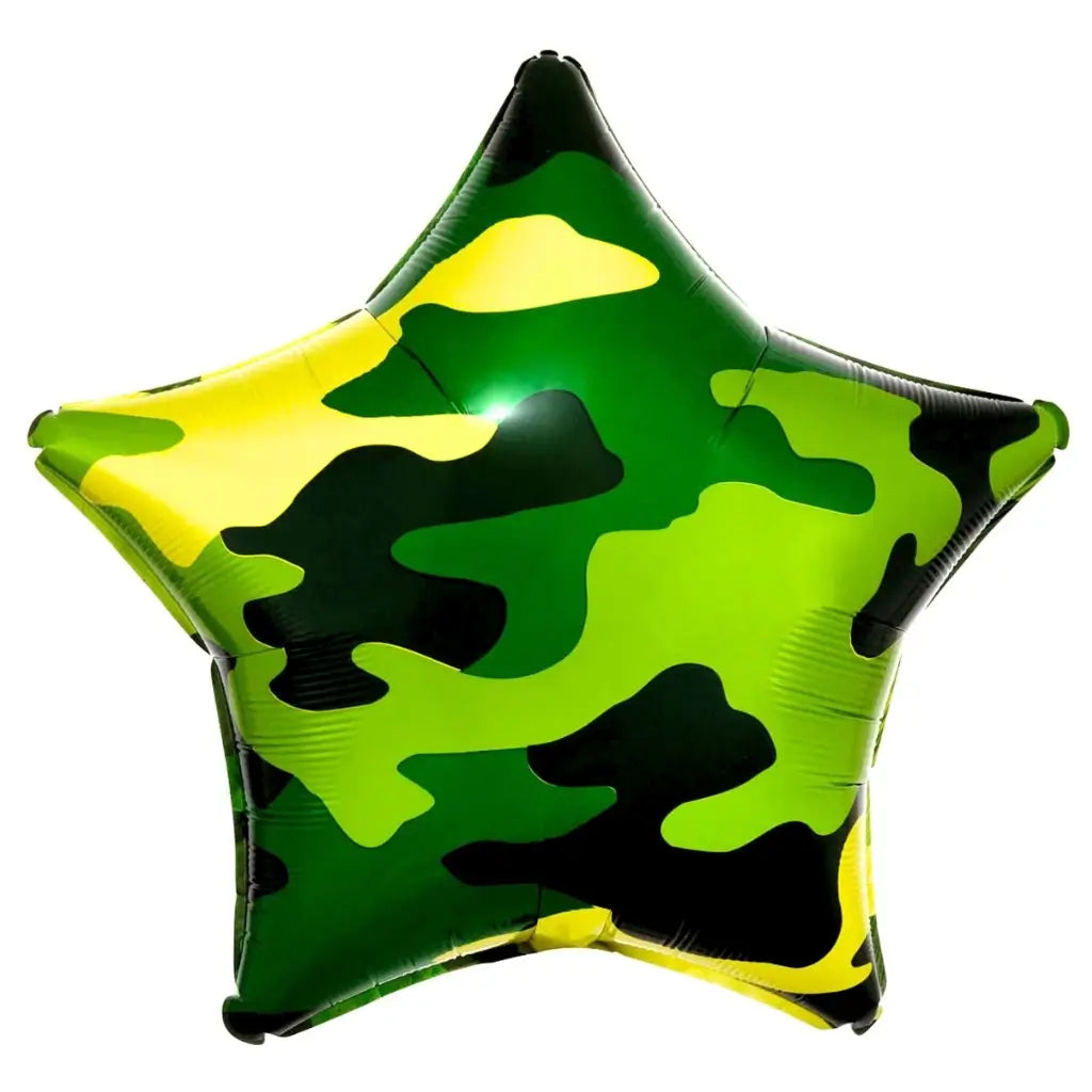 18-inch Camouflage Star Foil Balloon