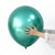 18-inch Metallic Chrome Green Latex Balloon