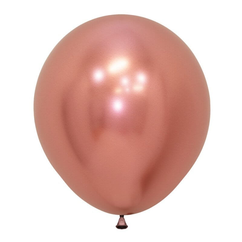 18-inch Metallic Chrome Rose Gold Latex Balloon