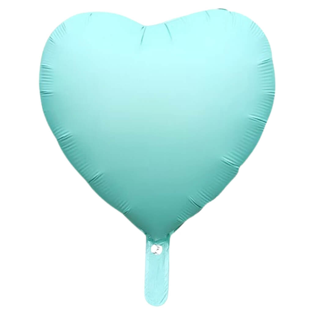 18-inch Matte Pastel green Heart Foil Balloon party decorationi