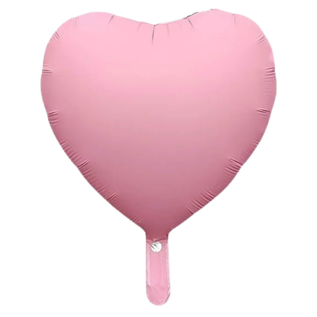 18-inch Matte pastel  pink Heart Foil Balloon party decor